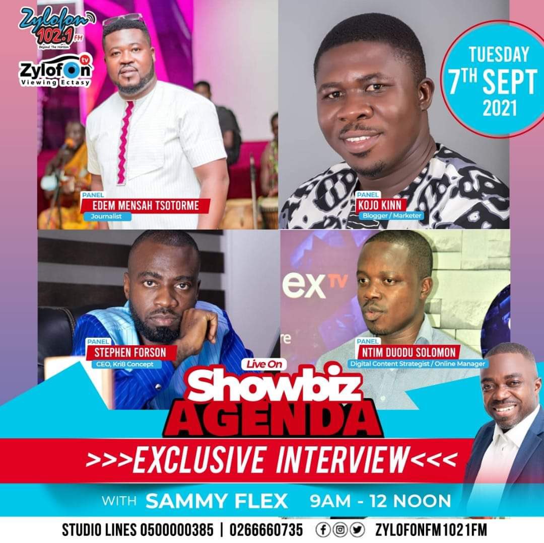 Good morning and welcome to the Tuesday edition of #ShowbizAgenda with <a href="/sambahflex/">Sammy Baah Flex</a> 

Tune in now! 📻🇬🇭🚀

#zylofon1021fm 
#zylofonmedia
