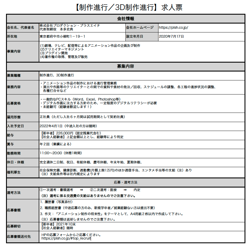 Production H Plsh 2nd Twitter