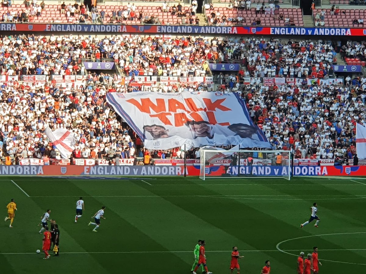 MobasGroup's tweet image. Our success is rooted in our people and we love it when our team seek out opportunities to showcase their creativity outside of work too. Our Creative Director Greg Bryant works with the England Supporters Club and the FA to develop banners for Wembley Stadium.