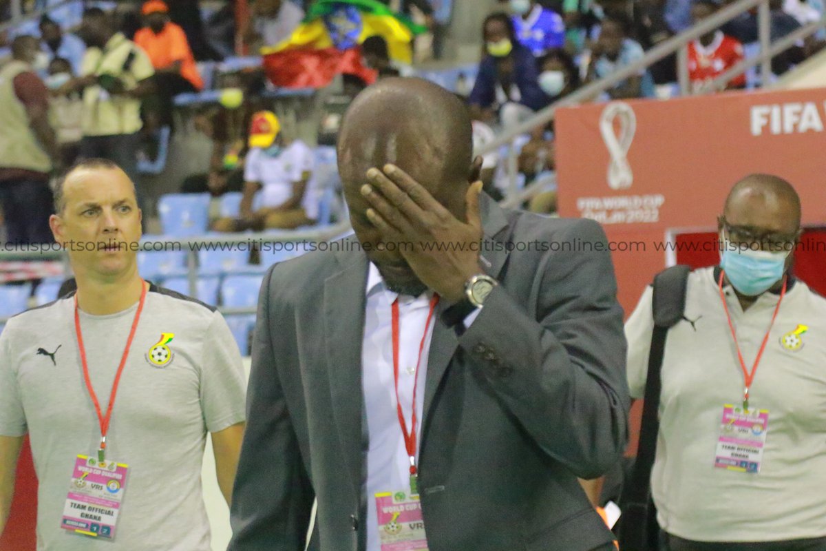 CitiSportsGHA's tweet photo. Good morning Black Stars fans.

After a pretty disappointing result yesterday, a lot of people have turned against head coach C.K Akonnor, with calls for him to be sacked.

Do you agree? Should the GFA #SackCK or should he be given more time to turn things around? #CitiSports https://t.co/x2h0922hlw