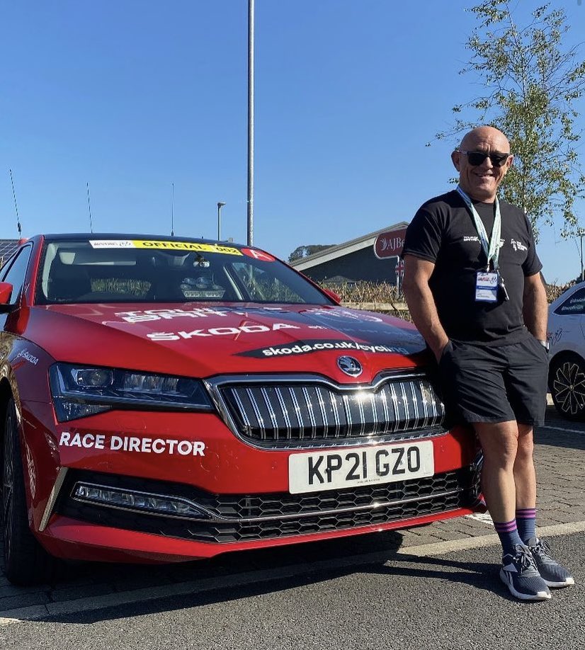 Our own MD @SteveJoughin is currently away at the @TourofBritain driving the Race Directors car. Have a brilliant week Steve. #customclothing #manufacturer #clothingbrand #clothing #apparel #corporate #wear #corporateclothing #charityevents #provisionclothing #bespoke #fabric