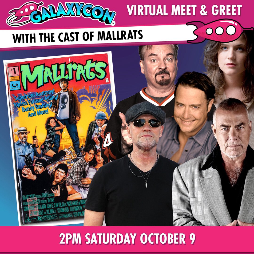 On Saturday, October 9th at 2:00pm ET meet the cast of Mallrats including my self, at @galaxyconlive Join in One-to-One Video Chats, Get Personalized Autographs, and see a FREE Live Stream Q&A with the cast!