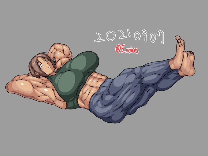 ボディビル模写。 