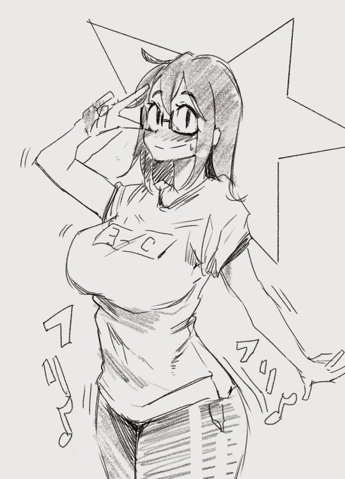 文化祭でクラスの出し物がダンスに決まり
恥ずかしいけど真面目なのでしっかりとポーズをキメる地味メガネ 