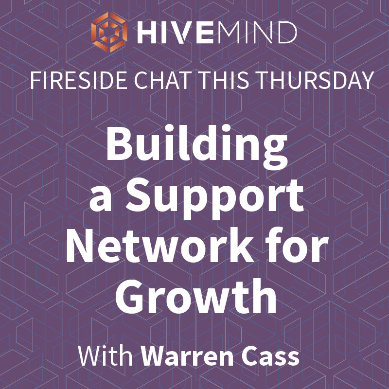 Hello everyone! Another epic Fireside Chat is on Thursday at 1:00 pm BST on the topic of “Building a Support Network for Growth” with Warren Cass. 

A Fireside Chat is a free, interactive online event.

Register here:

hivemindthinking.com/fireside-chats

#business #network  #businessowner