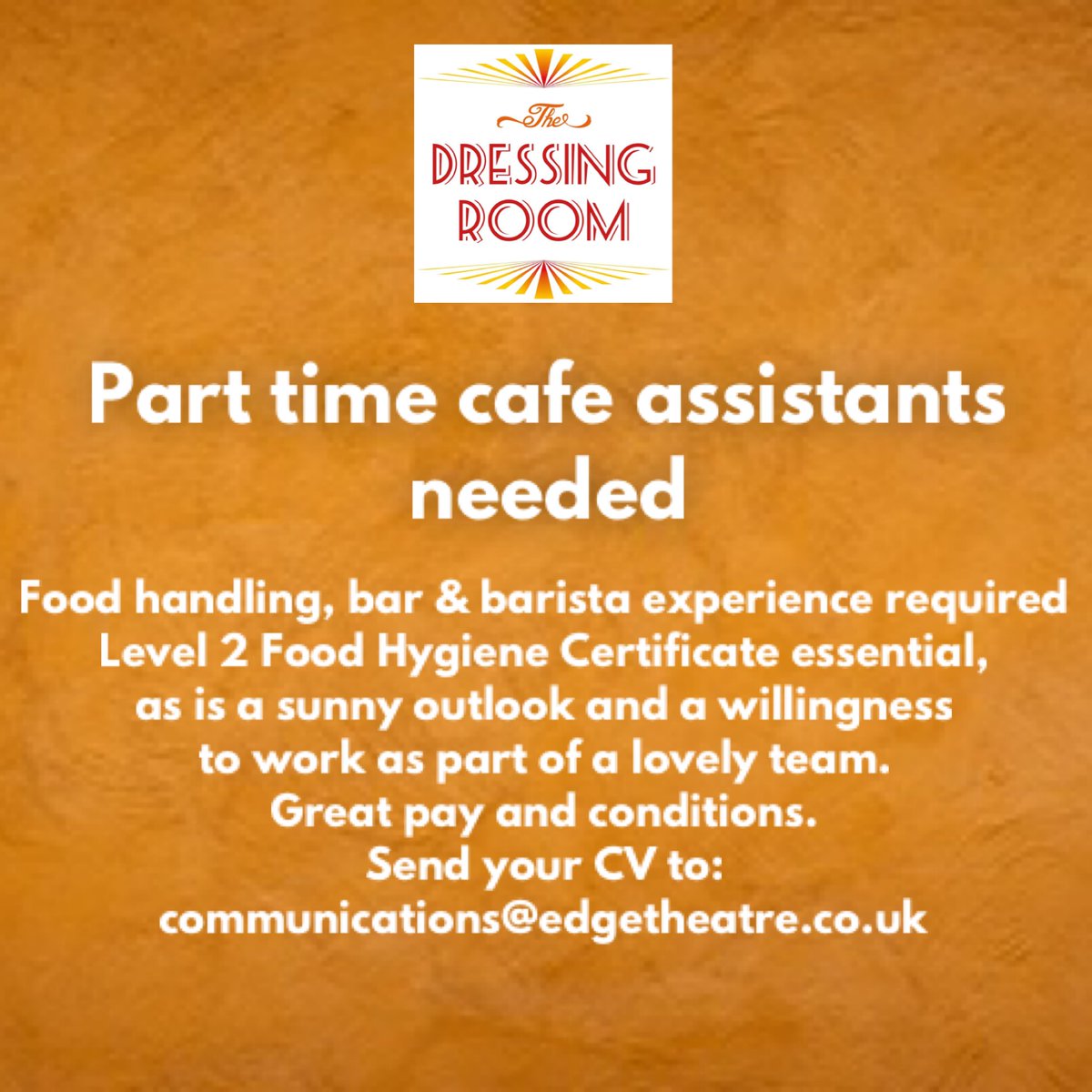 Part time cafe assistants needed! #chorlton #fallowfield #didsbury #withington #jobsmcr #cafebarjobs