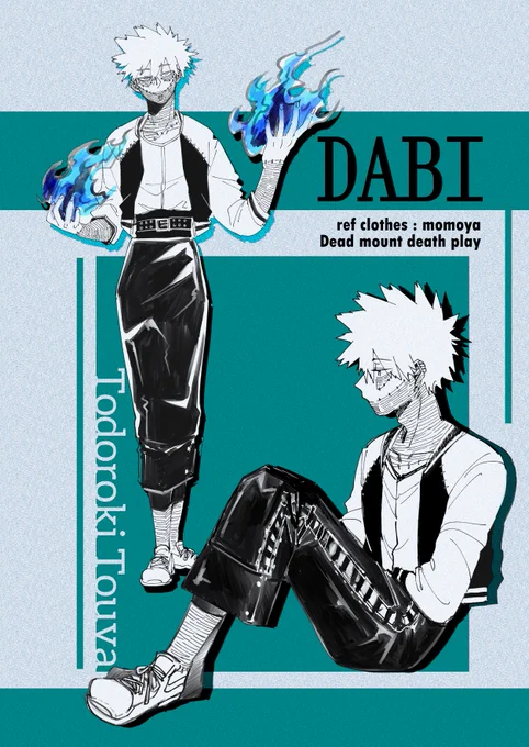 I like the clothes design from this manga especially this one. I want to see Dabi wear it! 