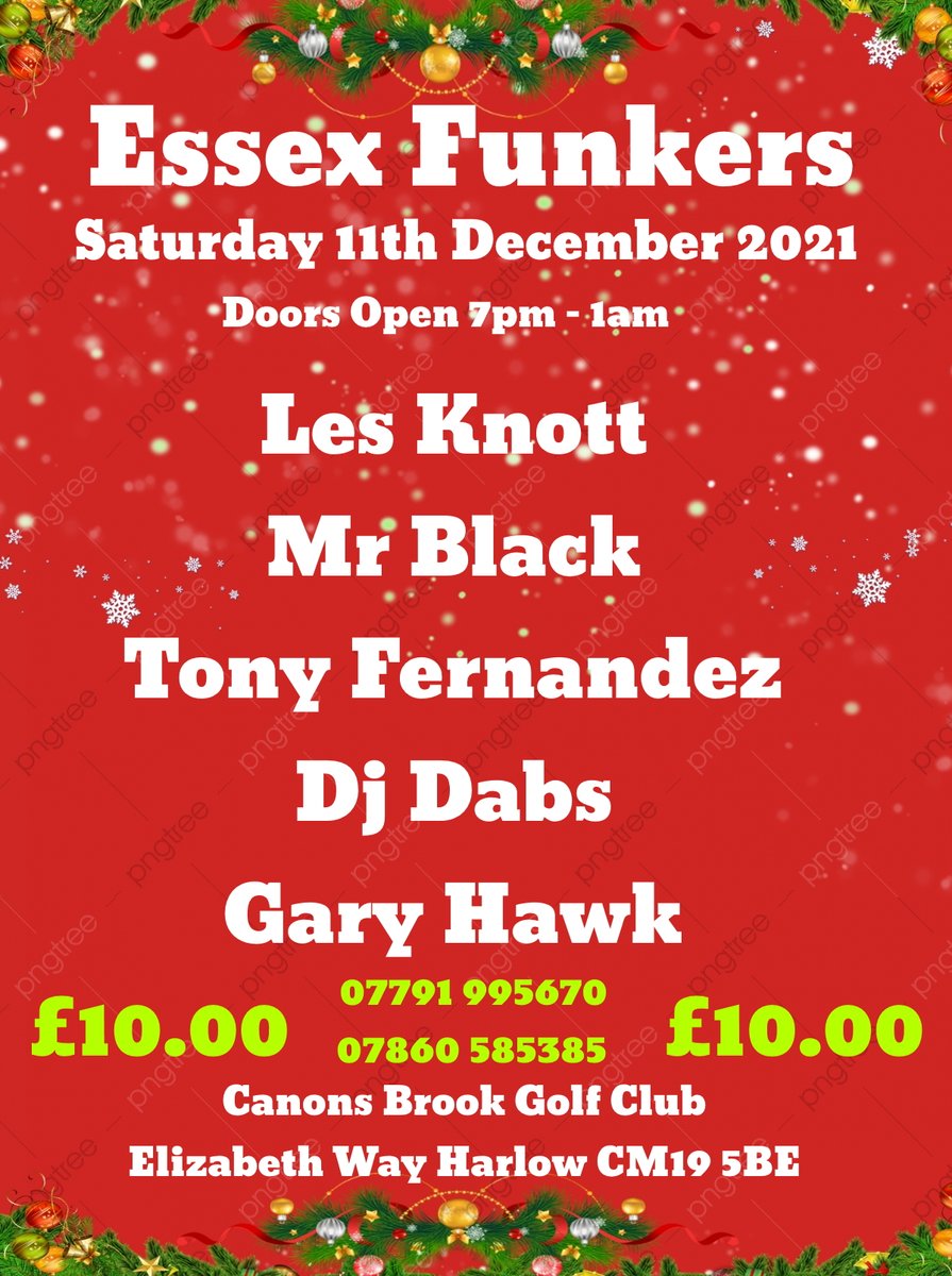 GHawk61's tweet image. Essex Funkers Xmas Bash