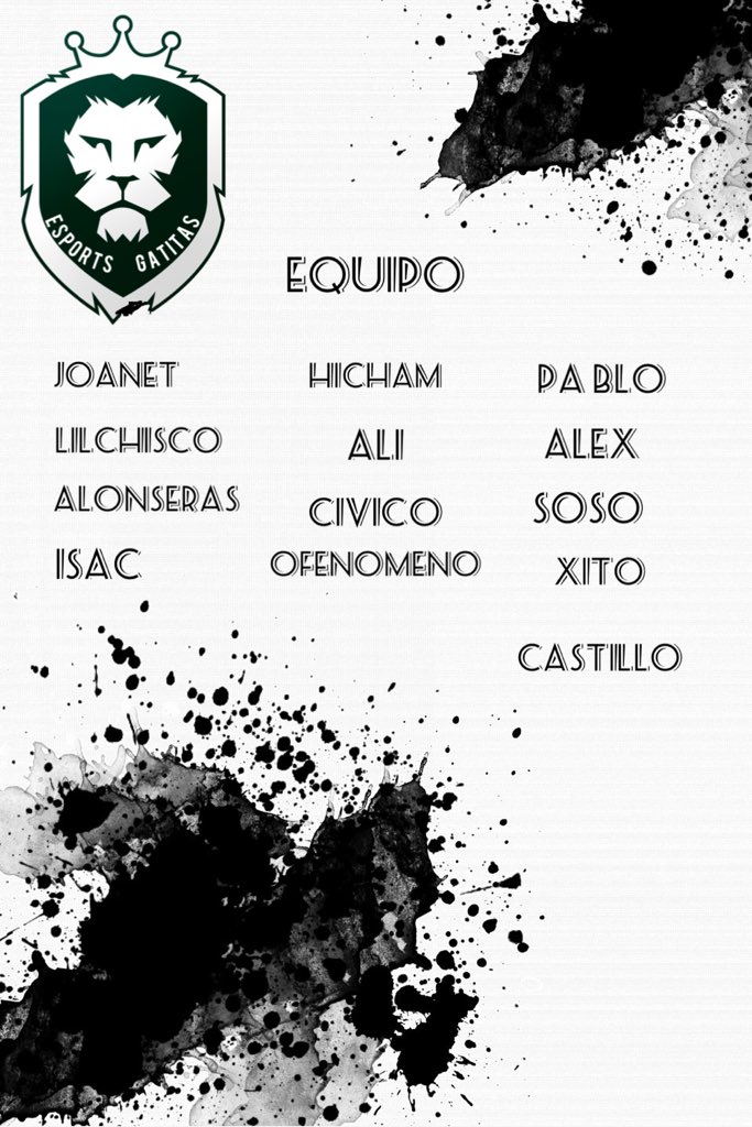 Os presentamos el equipo🤯🤯