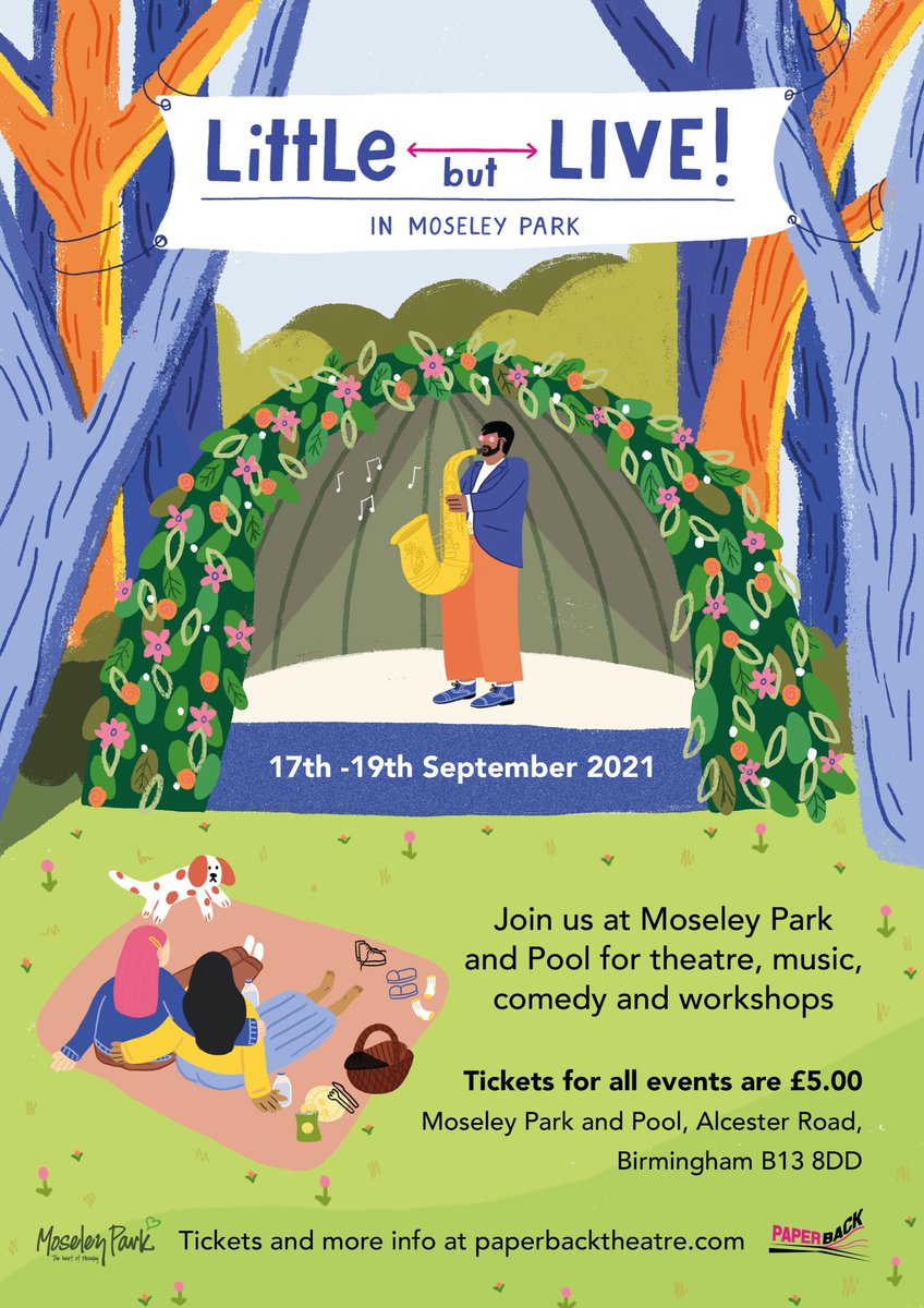 Paperback Theatre (@paperback_tc) on Twitter photo Little but LIVE! in <a href="/MoseleyParkPool/">Moseley Park & Pool</a>, 17th-19th September. All tickets £5!
THE FULL PROGRAMME
Friday 17th September:
4pm-5pm - The Wind in the Willows 🐸
6pm - 7pm - Giggle on the Green 🤣
8.30pm-9.30pm - Jester Styles*♠️ Little but LIVE! in <a href="/MoseleyParkPool/">Moseley Park & Pool</a>, 17th-19th September. All tickets £5!
THE FULL PROGRAMME
Friday 17th September:
4pm-5pm - The Wind in the Willows 🐸
6pm - 7pm - Giggle on the Green 🤣
8.30pm-9.30pm - Jester Styles*♠️