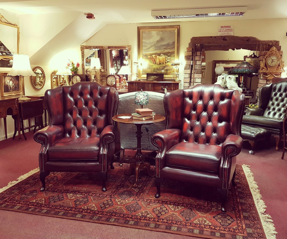 Relax with a good book or a cheeky glass of vino 🍷in these oxblood red buttoned wing back armchairs.

These are new to the showroom and the website, simply browse our Chairs section or search CFA 7872 for all the details.

💻 CornerFarmAntiques.com 
☎️ 01952 691543