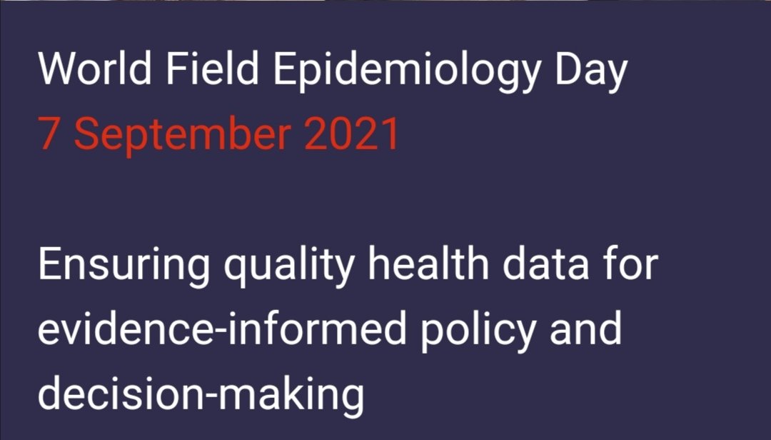 #WorldFieldEpidemiologyDay seeks to recognize and raise awareness of the vital role of field epidemiologists in protecting the health of populations, advancing global health security & advocate for increased investment in field epidemiology training, research, and professionals.