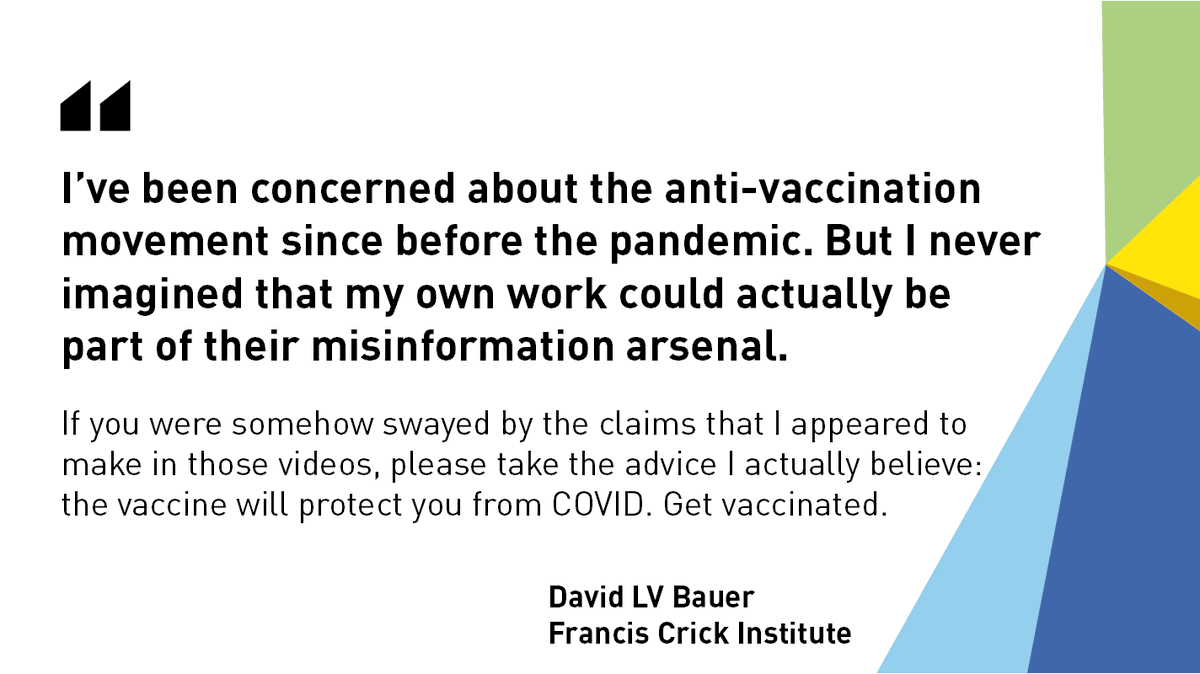 TheCrick's tweet photo. 📝 In the @Guardian today, Crick scientist @DavidLVBauer explains how his team’s research is being deliberately misrepresented by anti-vaccination websites and social media accounts ➡️ https://t.co/hsxDdMLECi https://t.co/YMD0WXrOQU