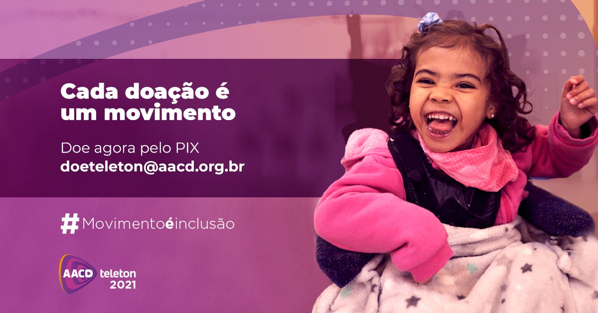 AtletasDivulga's tweet photo. Nós apoiamos essa causa da @aacdoficial ! Doe o que puder para o @teletonoficial não se preocupe com valores, apenas pratique a caridade 🙏
.
#teleton #aacd #pcd #pessoascomdeficiência #ajudeoproximo #doe #pratiqueacaridade #divulgaatletas20 https://t.co/MufUGoiLs1