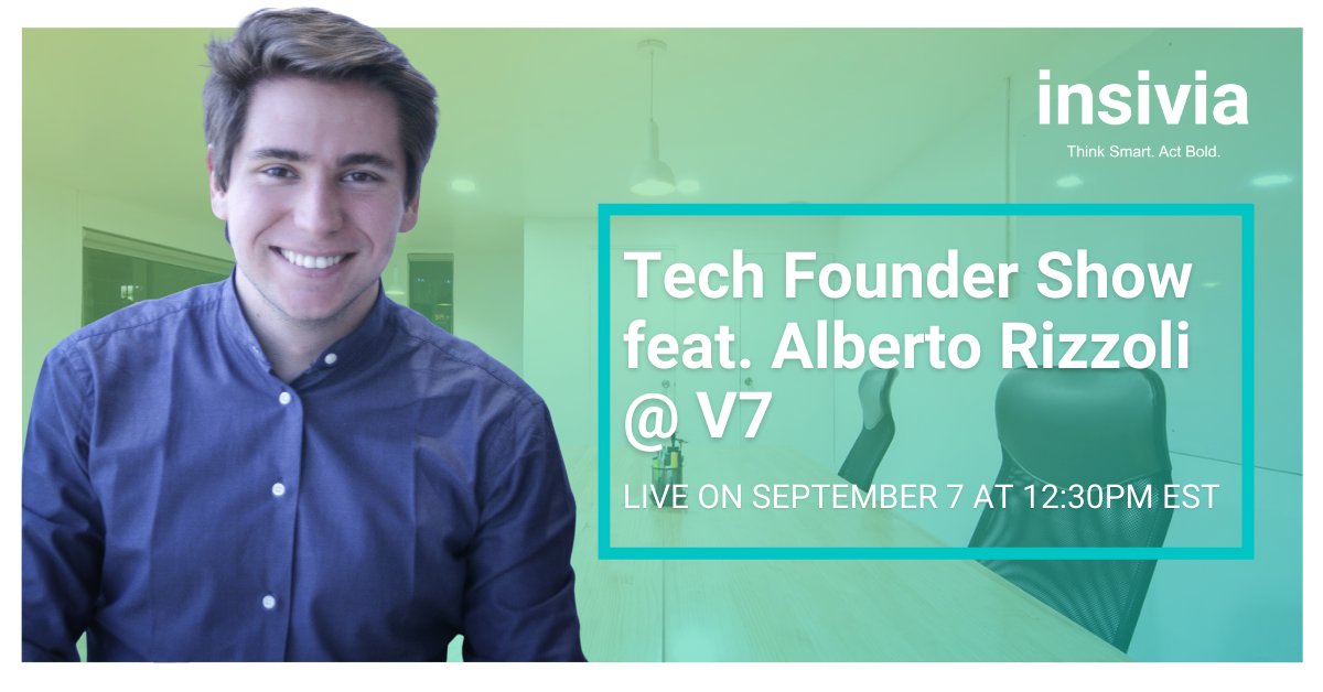 V7Labs's tweet image. ⚡Our CEO, @albertorizzoli is live today speaking to @insivia for the #TechFounderShow at 12:30 PM EST.

He&apos;ll be discussing our story, our mission, and our plans moving forward. You can set a reminder and watch it live here👉youtu.be/PpqpBgMK_ug