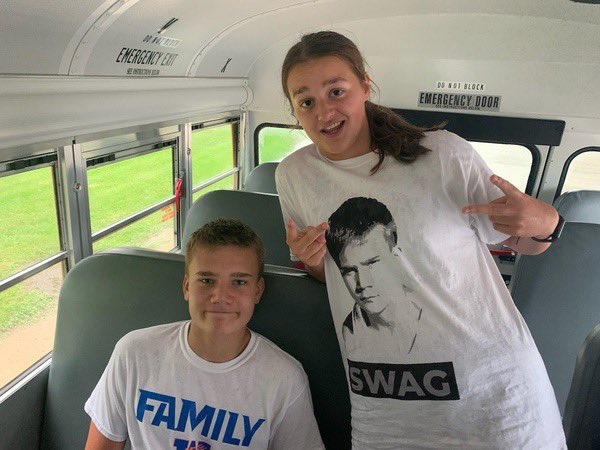 bwbucsxc's tweet photo. Come cheer for this guy’s first meet of the season! Rumor is that an album will be dropping soon. Stickers and t-shirts went fast. 
We have all the makings for a great day!
✅First day of school
✅Race day
✅Swag https://t.co/tcdvUiSg0Q