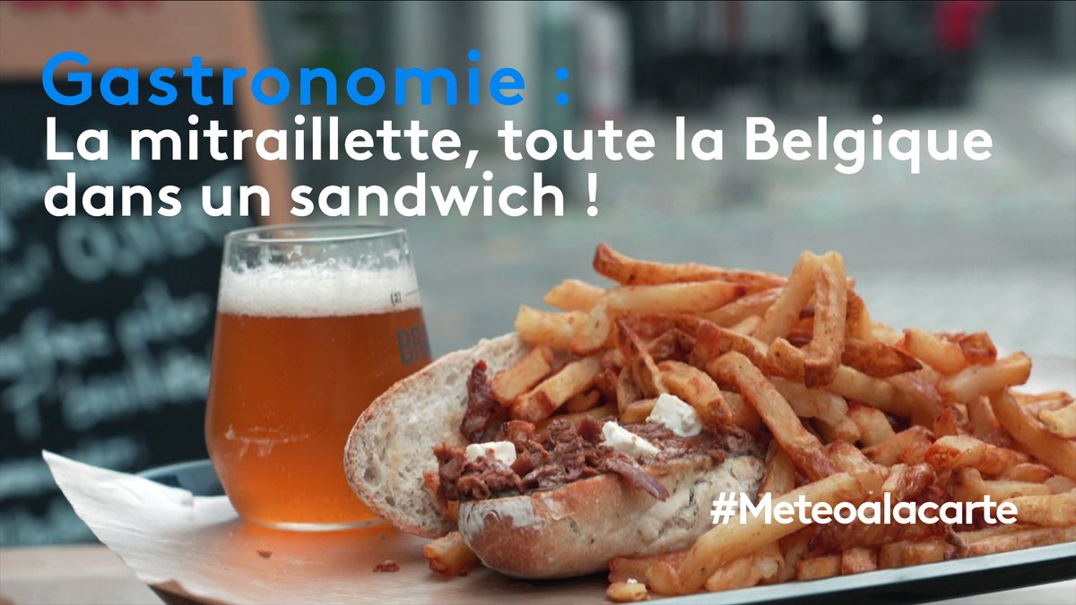 Météo à la carte (@meteoalacarte) on Twitter photo Une demi-baguette, des frites et de la viande ? 😋
Direction la <a href="/VilledeMons/">Ville de Mons</a> pour découvrir la recette d’un petit bout de bonheur belge : la mitraillette ! 🇧🇪 #MALC
Un sujet disponible en replay 👉 bit.ly/meteoàlacarte @France3tv <a href="/visitmons/">Visit Mons</a> <a href="/mons_culturelle/">Mons, Capitale culturelle</a> Une demi-baguette, des frites et de la viande ? 😋
Direction la <a href="/VilledeMons/">Ville de Mons</a> pour découvrir la recette d’un petit bout de bonheur belge : la mitraillette ! 🇧🇪 #MALC
Un sujet disponible en replay 👉 bit.ly/meteoàlacarte @France3tv <a href="/visitmons/">Visit Mons</a> <a href="/mons_culturelle/">Mons, Capitale culturelle</a>