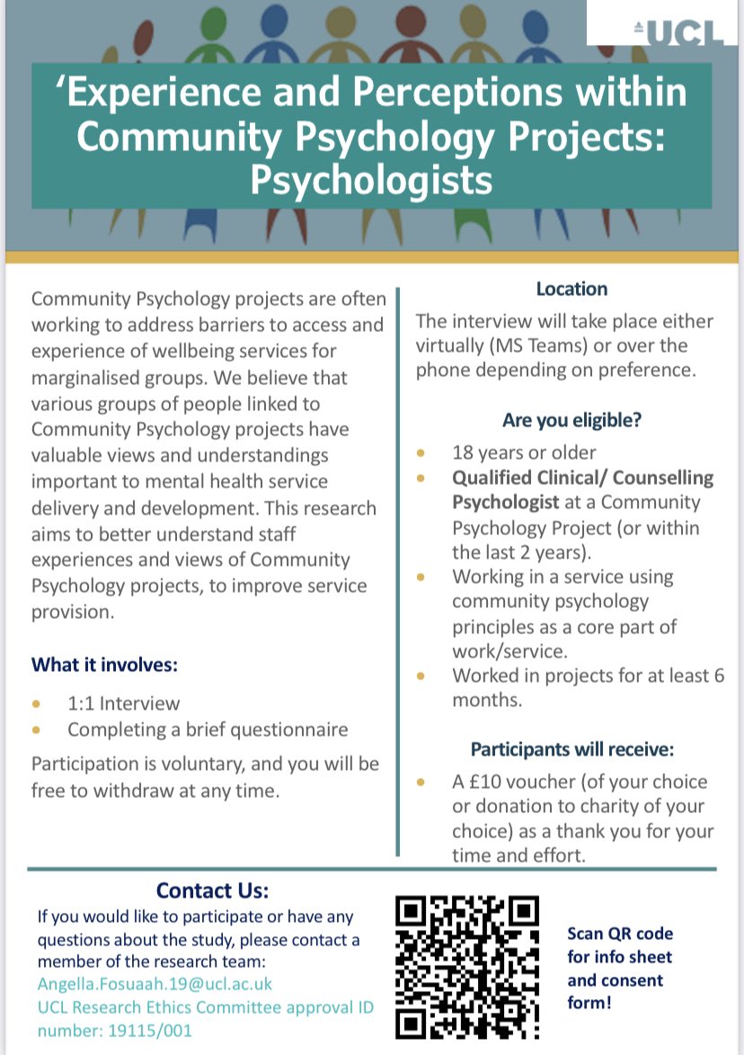 Are you a Clinical/ Counselling Psychologist working in #CommunityPsychology? We want to hear from you! @BPSCommPsy @NinaBr0wne