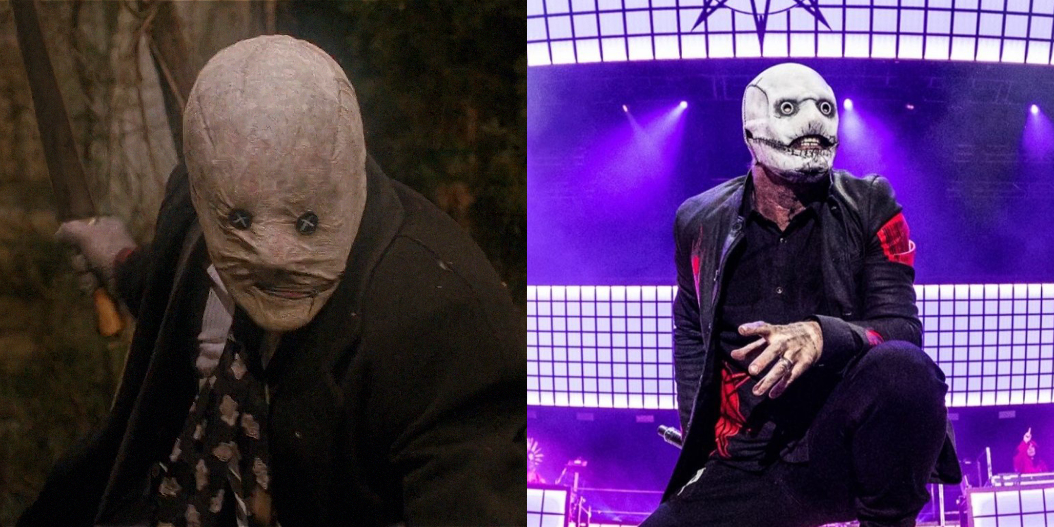 ArrowFilmsVideo on Twitter: "Duality is bliss 😈 Corey Taylor debuts his new Decker inspired mask! #SLIPKNOT #NIGHTBREED / Twitter