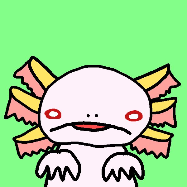 簡単ウーパールーパーのtwitterイラスト検索結果