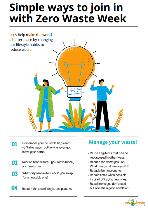 ODS_doinggood's tweet photo. It's #ZeroWasteWeek 2021 and we encourage you to join us in reducing your waste. Check out below a few ways you can start doing so and follow our team @recycle4oxford for updates, tips and advice on how you can reduce, reuse and recycle better.

#doinggood https://t.co/0xGv1n7mmb