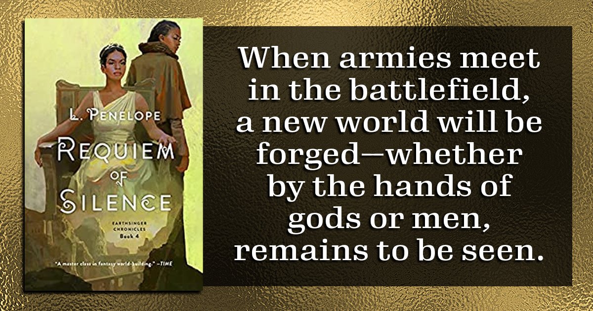 Out now: Requiem of Silence (Earthsinger Chronicles Book 4) by <a href="/leslyepenelope/">leslyepenelope</a>

The conclusion to the Earthsinger Chronicles!

When armies meet in the battlefield, a new world will be forged-—whether by the hands of gods or men, remains to be seen.

amazon.com/gp/product/B08…