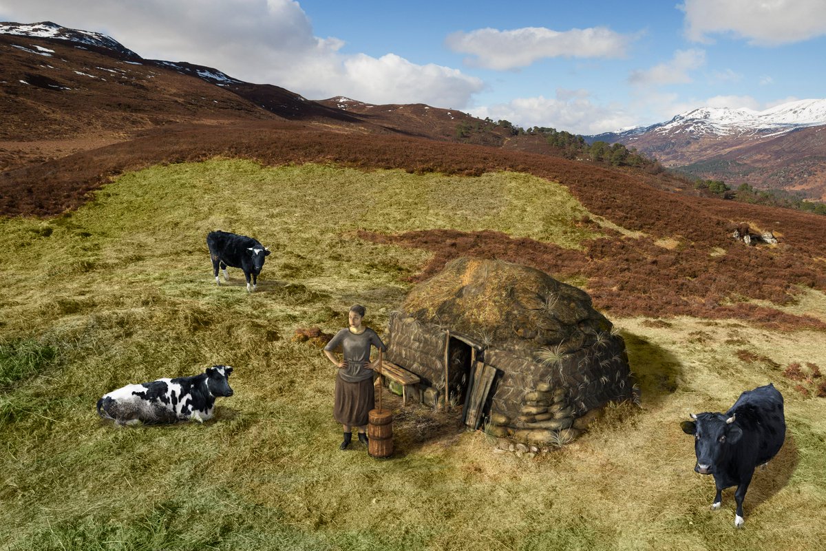 HI_Voices's tweet photo. #shieling: hill/moorland place for #summergrazing cattle etc. Head up early summer after celebrating bealltainne rebuild #huts, make butter, live outdoors. A tradition where healthy ecosystem and healthy culture are inseparable: your nearest shieling? @natlibscotmaps @HistEnvScot https://t.co/IbDERkXEP7