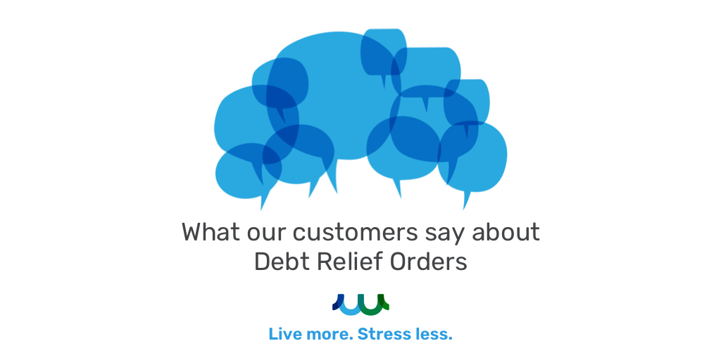 FinWellGrp's tweet photo. We've had some great feedback from #DebtReliefOrder customers lately that we just couldn't wait to share... [1/4] https://t.co/w7w9qLbORv