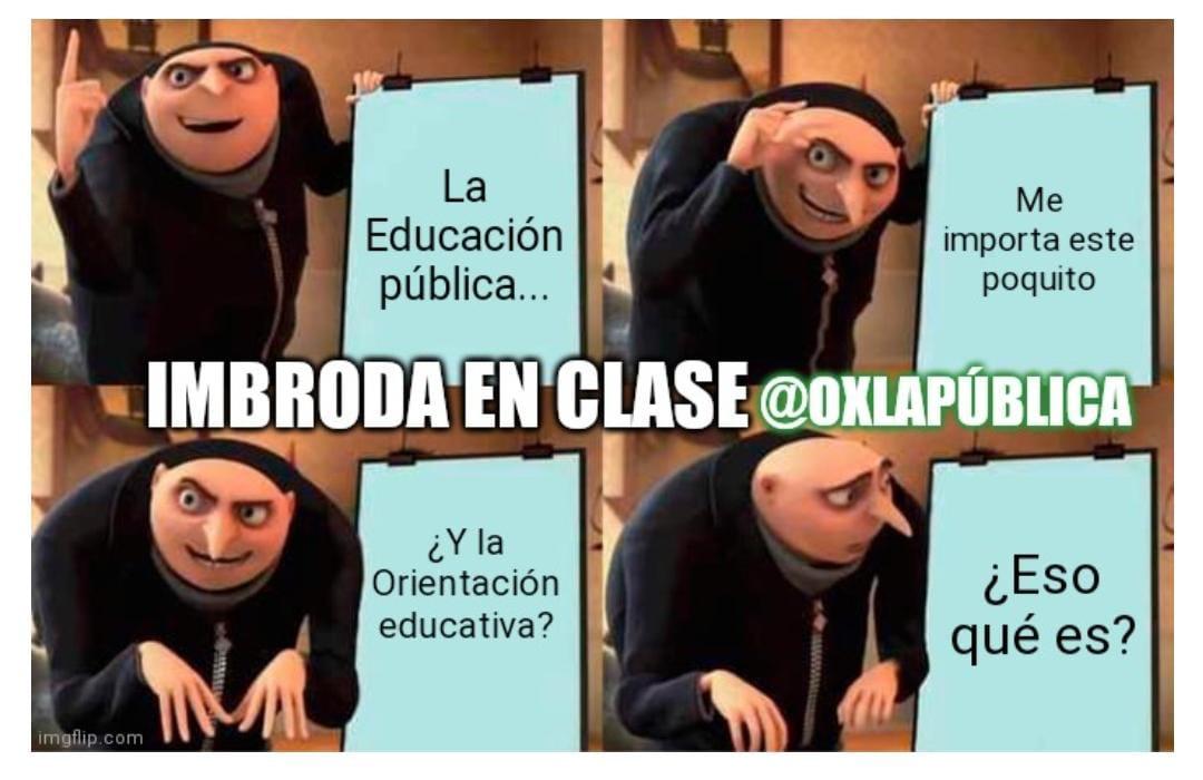 OxLaPublica's tweet photo. Sr. @javierimbroda, aunque como Consejero de Educación debería conocer nuestras funciones, le invitamos a que nos deje explicarle nuestro trabajo, inquietudes y necesidades para dignificar nuestra profesión. 
#educacion #educaciónpública #septiembre #RegresoFallidoAClases https://t.co/fqSz6VAs88