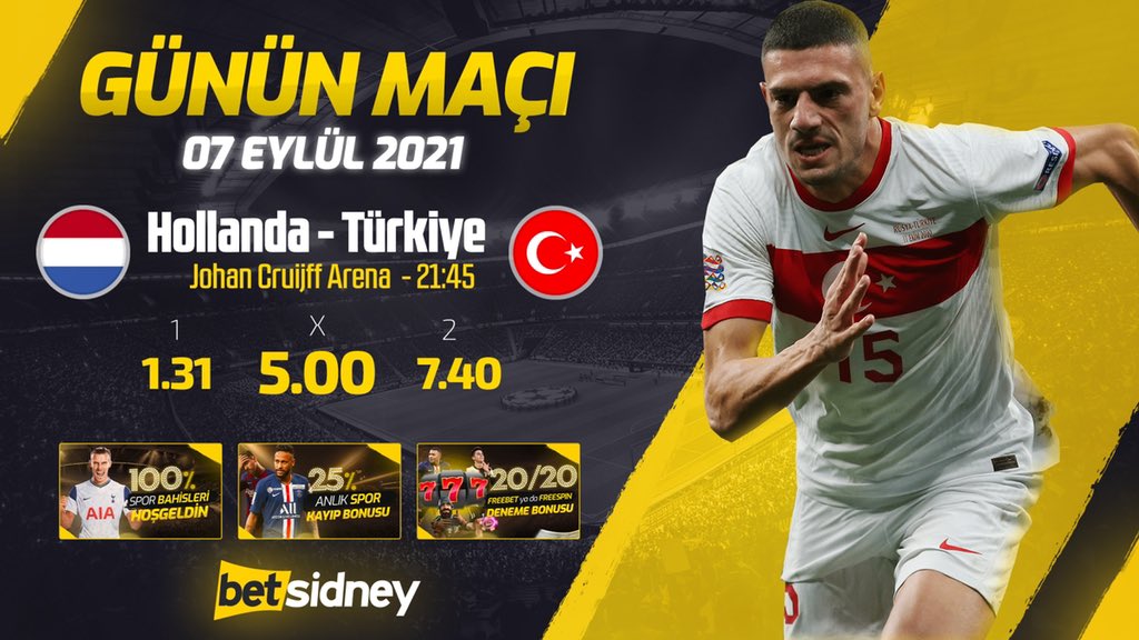 betsidneyturkey's tweet photo. Dünya kupası Avrupa elemelerinde Millilerimiz Hollanda karşısına çıkıyor 🇹🇷Hollanda - Türkiye maçı karşılaşmasında toplam kaç gol olur? Tahminini yoruma bırak ve sürprizimi DM’de bekle. 🍀 https://t.co/UjV87Px8Wg