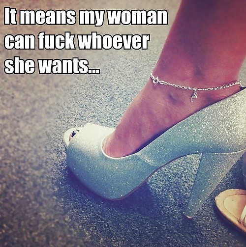 And she never takes it off!#Vixen #Hotwife #Anklet #Stag #Hotwifecaptions.