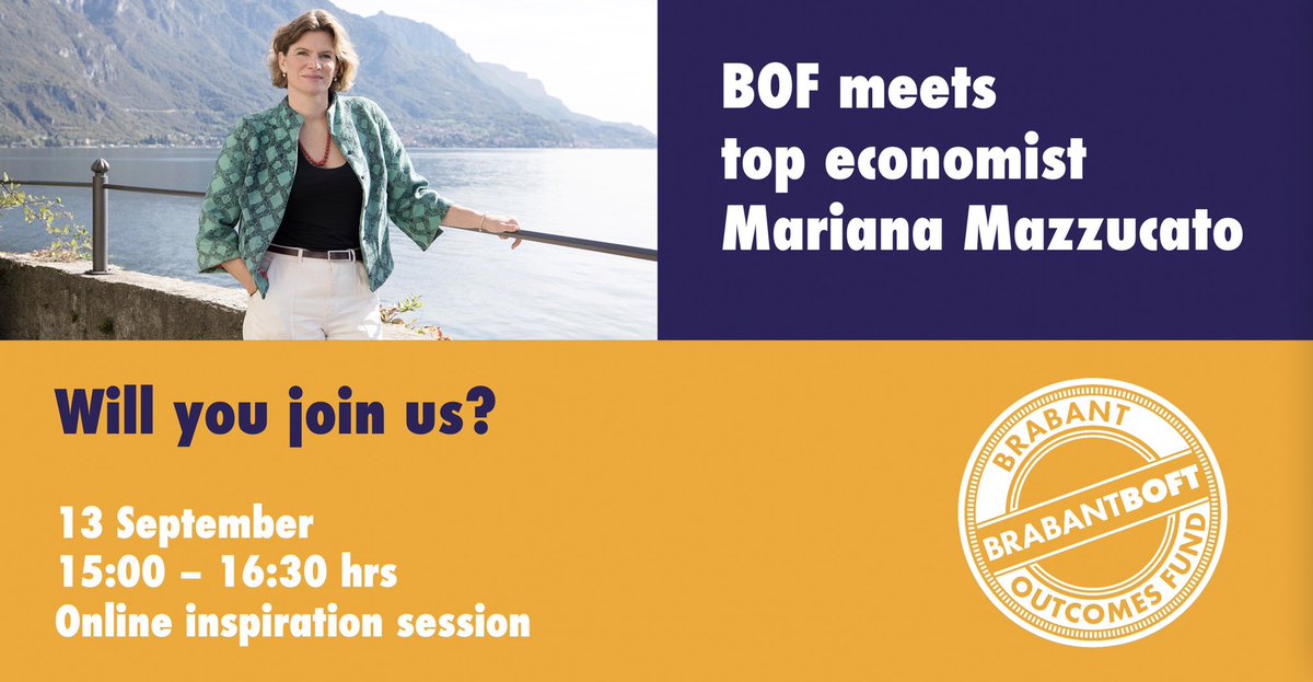 🌘🚀 Registered and looking forward to <a href="/BrabantBOFT/">BrabantOutcomesFund</a> event with <a href="/MazzucatoM/">Mariana Mazzucato</a> talking about her Mission Economy book! #innovation #collaboration #socialimpact #ClimateEmergency #culturehacking tinyurl.com/BOF-Mazzucato 🚀🌘