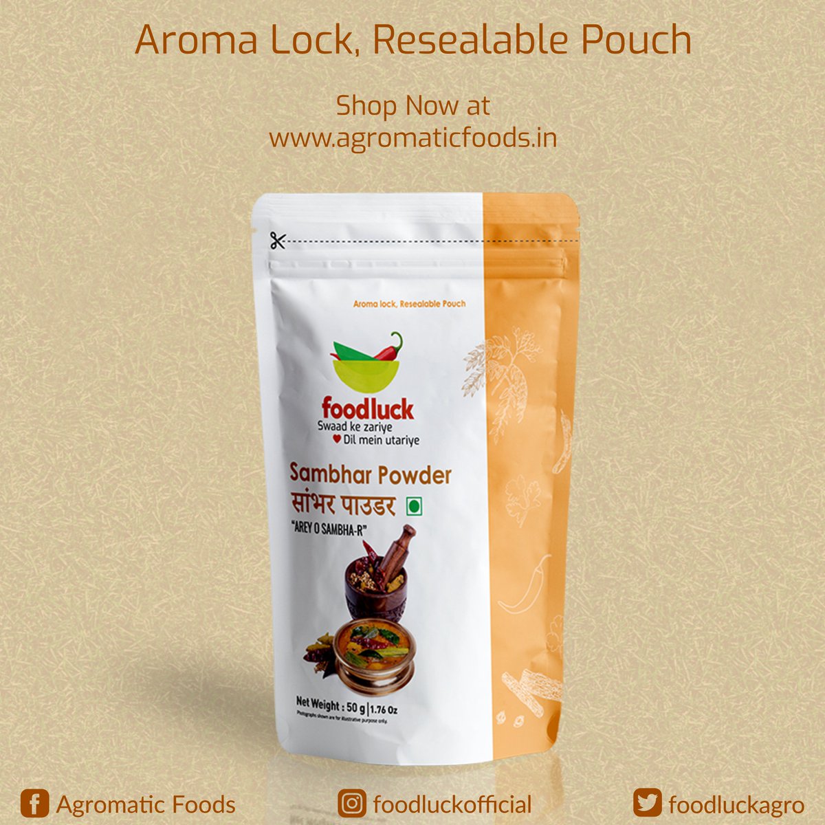 FoodLuckAgro's tweet photo. Shop Now at Amazon too!!!👉https://t.co/ENjvhjoNsx

#stayhomestaysafe #amazon #shopnow #freeshipping #ordernow #lockdown #indianspices #readytocook #spices #indianfood #advertising #india  #technology #packaging #digitalmarketing #branding #marketingstrategy #fmcgmarketing https://t.co/bbX8VLWnMu
