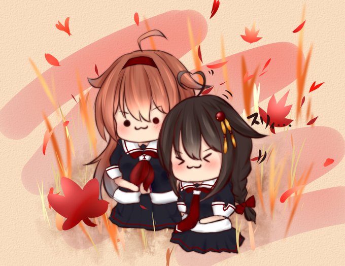 スリィ・・・ #艦これ #白露(艦隊これくしょん) #時雨(艦隊これくしょん) #しらしぐ https://t.co/cbyf5cQwos 