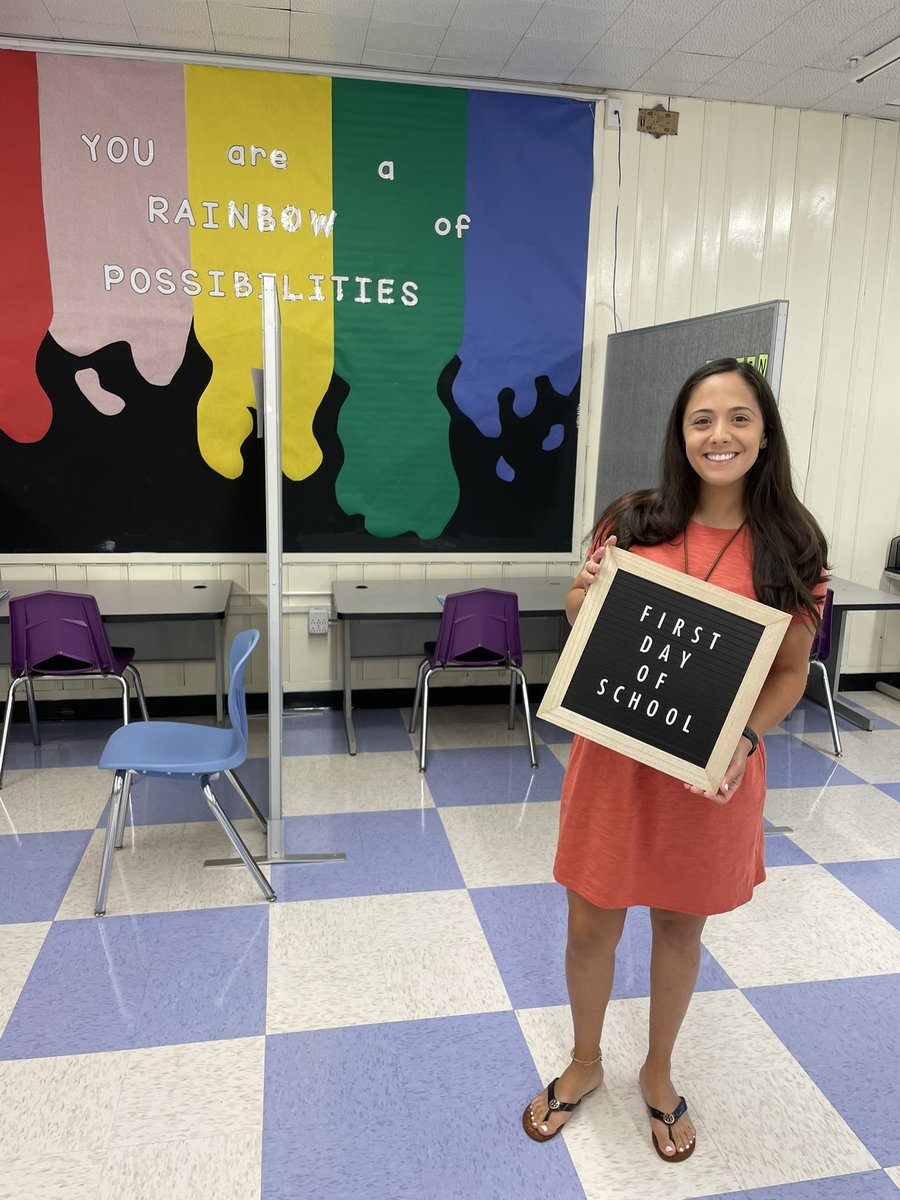 First Day of School! I hope everyone has a great year📚👩🏻‍🏫 #teacher #SpecialEducation #inpersonlearning @bloomschoolsnj @NJEA @LtGovOliver @News12NJ