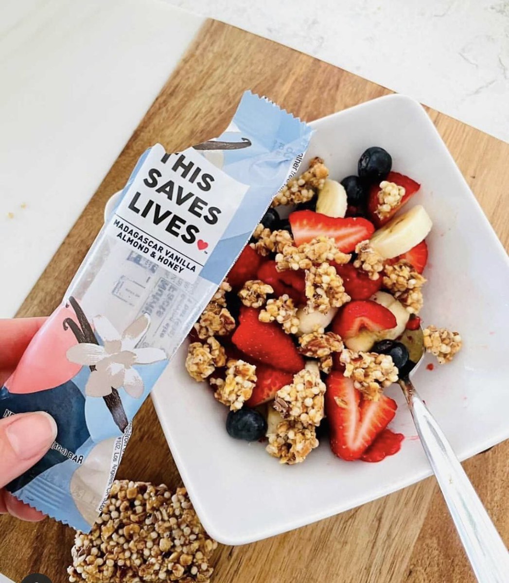 snackever's tweet photo. This Saves Lives bars is available at Snackever! This gluten-free bar is made with delicious ingredients & inspiring human goals β¨.
β½οΈ.
#snackever #snackinghealthy #snackingyourway #healthysnacksonthego #thissaveslives #onlinesnacks #snacksforeveryone #smartsnacking #snacktime https://t.co/kTsb3eVwo7