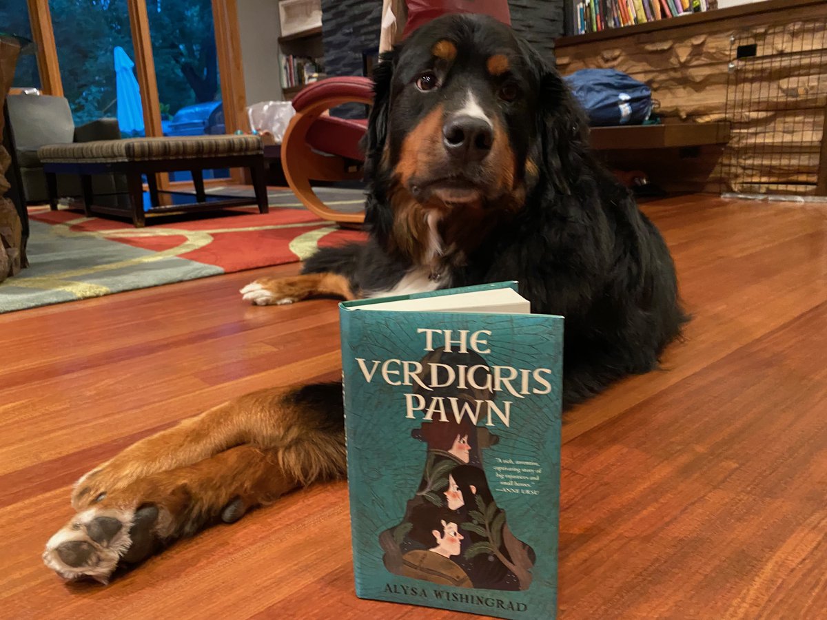 BACK TO SCHOOL #GIVEAWAY!
Win the amazing #mglit novel THE VERDIGRIS PAWN by @AGWishingrad!
1. RT
2. Follow the author
3. Tag friends for extra entries! 
4. Doggo not included
Ends 9/10. Good luck! #the21ders