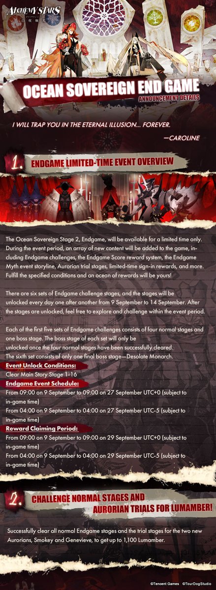 AlchemyStarsUS's tweet image. #OceanSovereign Part 2 - Endgame coming soon for a limited time!

Get ready for new Aurorians, exciting storylines, and exclusive rewards! ✨ 

More details in the images below!

#AlchemyStars
#AlchemyStarsAuroraBlast