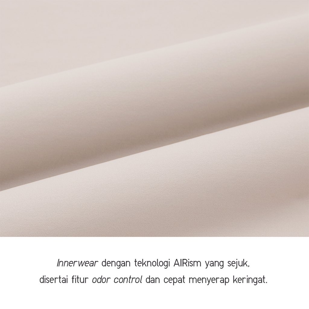uniqloindonesia's tweet photo. Bahannya yang cepat menyerap keringat membuatnya terhindar dari rasa gerah dan tetap nyaman saat menjalani aktivitas seharian.
Ceritakan #LifeWithAIRism versi kamu di Instagram feed dan dapatkan produk AIRism senilai 1 juta rupiah untuk 10 orang pemenang. https://t.co/jhjInLZX16