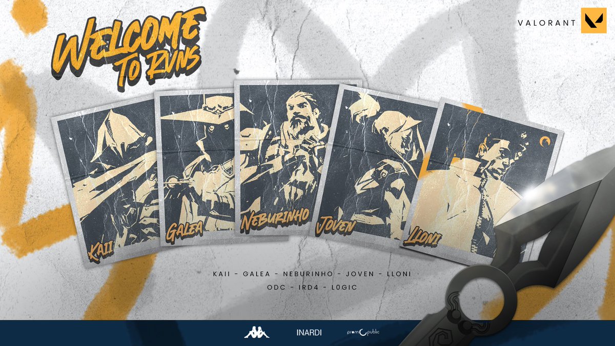 Bienvenidos a la nueva era de RVNS en Valorant:

👤 <a href="/KaiiVAL_/">Kaii</a>
👤 <a href="/neburinho/">NBUR</a>
👤 <a href="/spjoveN_/">joveN</a>
👤 <a href="/Lloni_VAL/">Lloni</a>
👤 <a href="/GALEAnz_/">GALEA</a>
📊 <a href="/L0GIC_13/">L0GIC</a>
📊 <a href="/iamobdc/">obdc</a>
📊 <a href="/ird4__/">ird4</a>

#FlyHigh