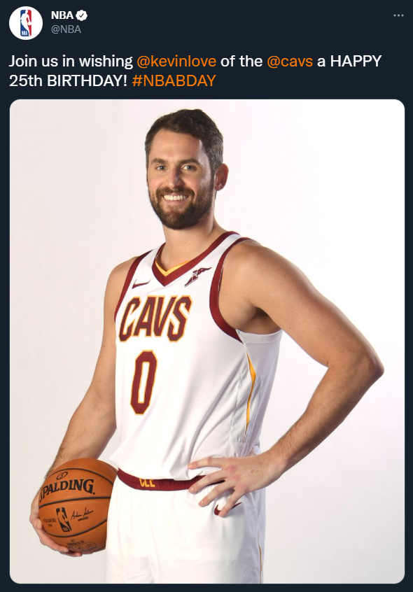 Happy 25th birthday, Kevin Love! 