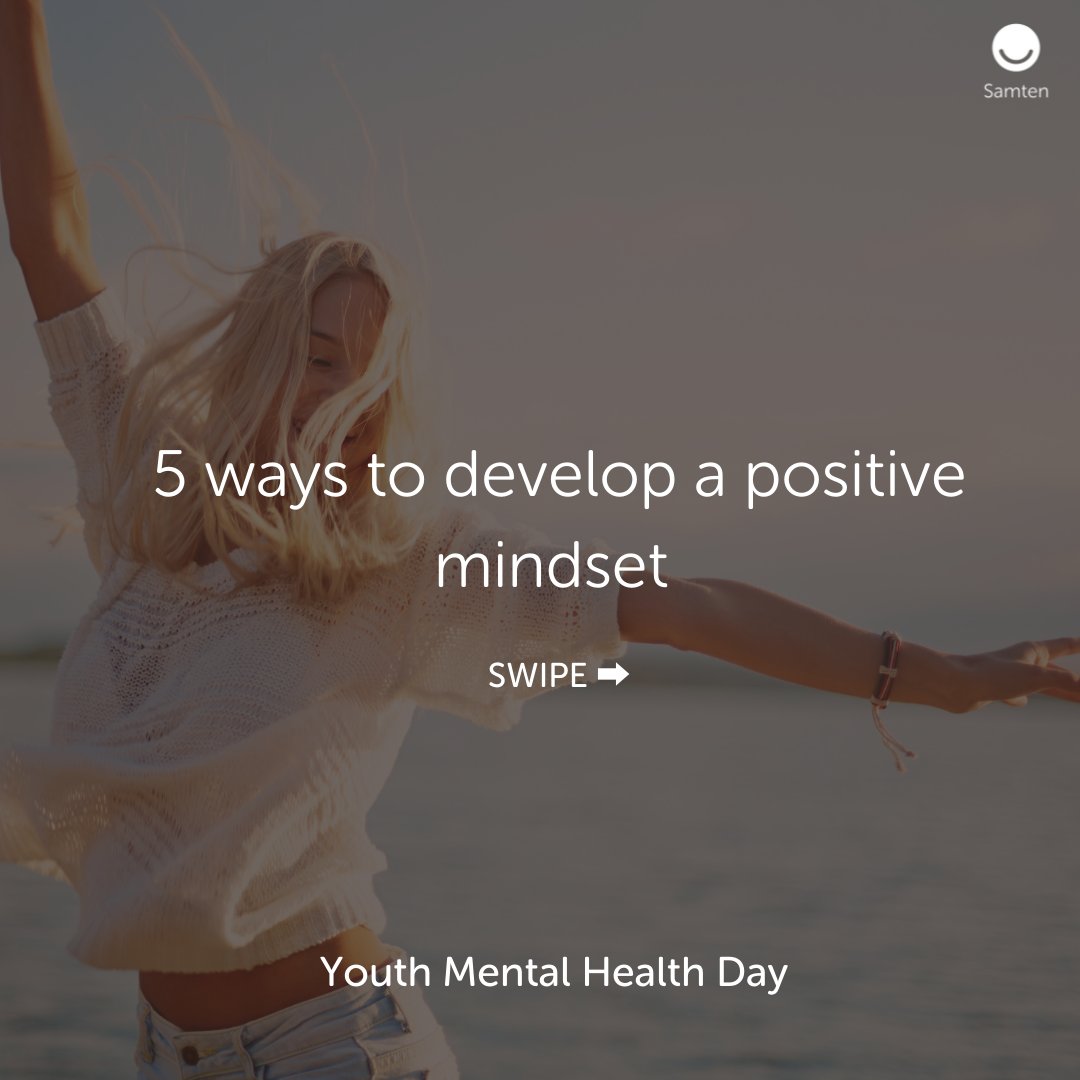mysamten's tweet photo. Today is #youthmentalhealthday!

Following a year of turbulence and stress the focus this year is supporting young people in rebuilding their lives, and developing stronger mental health.

Swipe to see how  you can develop a positive mindset and #striveforward 💛 https://t.co/Y2TgRoRxAz