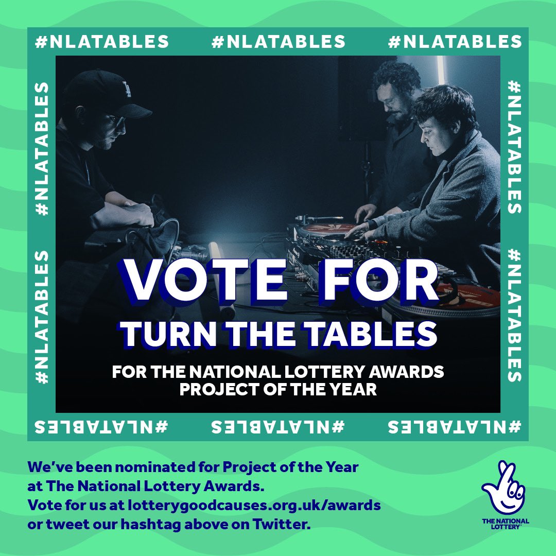 We are so proud to have been shortlisted by @LottoGoodCauses for the UK wide National Lottery Awards Project of the Year. A retweet of this tweet counts as a vote. Winning would be life changing for our wee project #NLATABLES