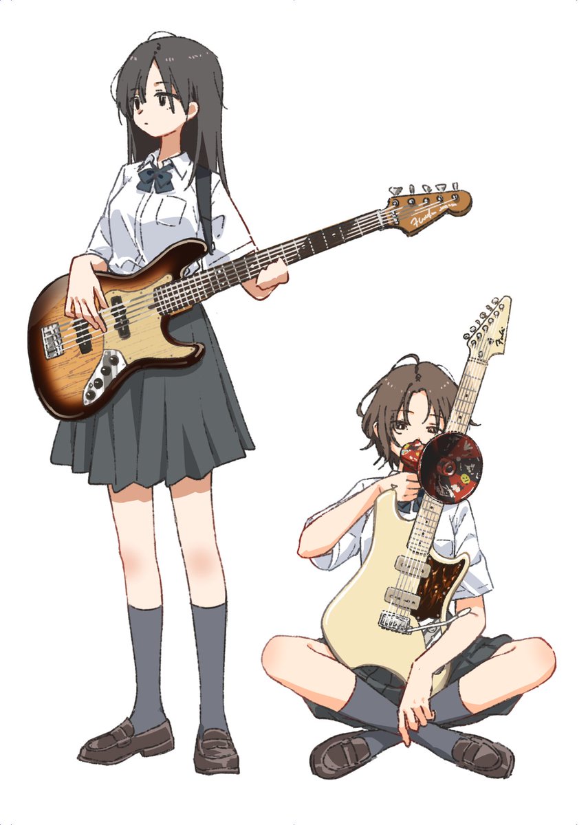 「Fenderシグネチャー女子高生 」|まつだひかりのイラスト