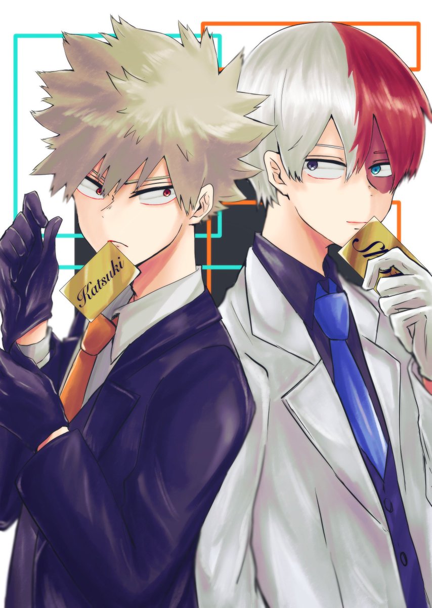 爆豪勝己 ,轟焦凍 「ツトプ🙌🙌🙌

トドさまのラフはひろし(@Hiros_05 )がしてくれま」|蒼▽💥低浮上気味のイラスト
