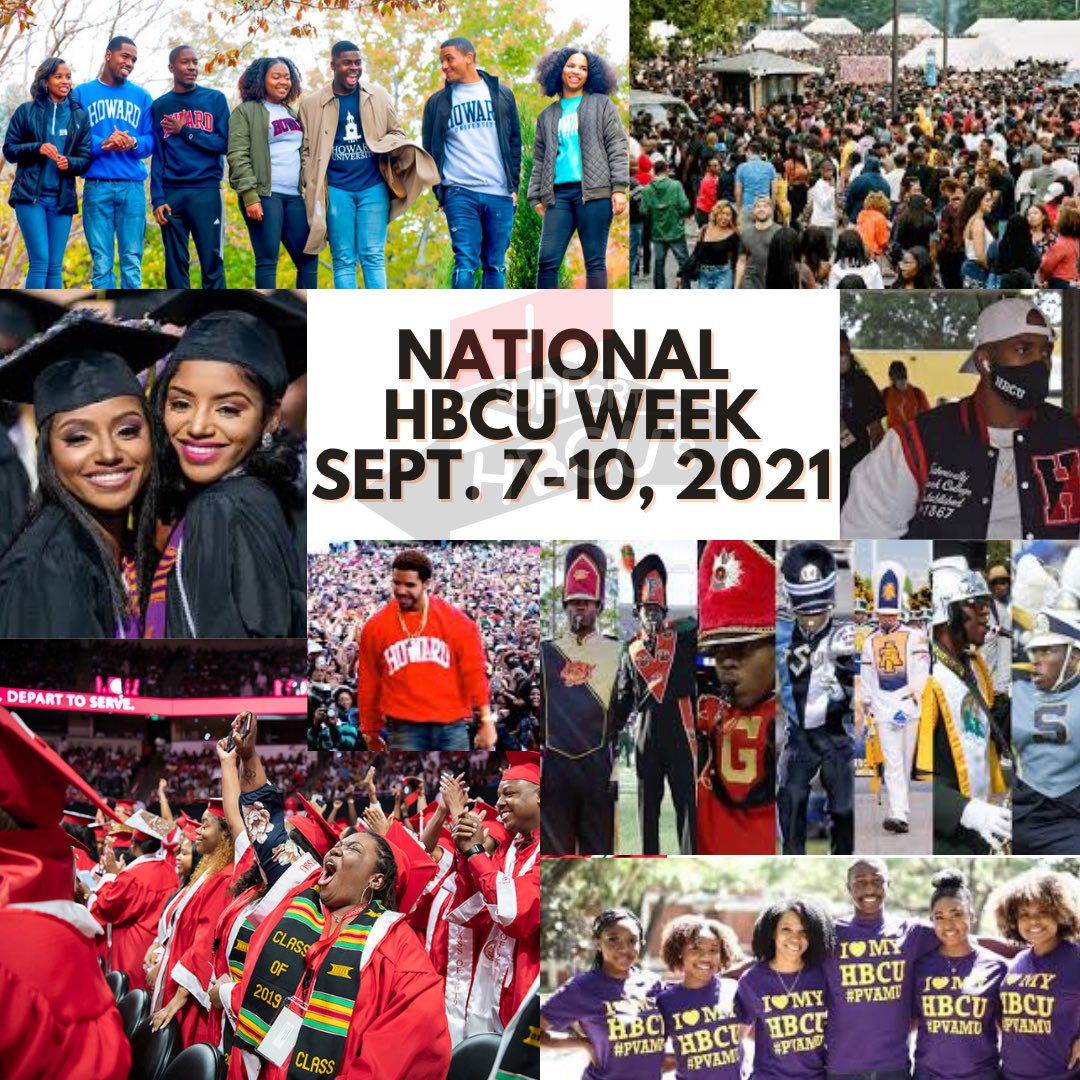 It’s NATIONAL HBCU WEEK!!! #HBCU #HBCUWeek #HBCUPride #CAU #FAMU #NCAT #Spelman #Morehouse #Tuskegee #XULA #Southern #Langston #BCU #PVAMU #TSU #Dillard #SCSU #NCCU #Stillman #ASU #AAMU #WSSU #VUU #VSU #Bowie #JSU #DSU #mydsu #GSU #clarkatlanta #SUNO #UAPB #FVSU #NSU #Alcorn #RT