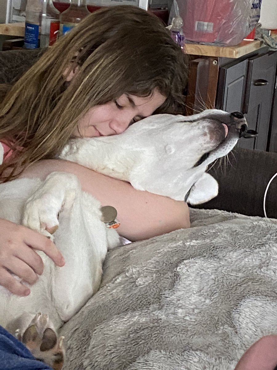 My daughter and her dog