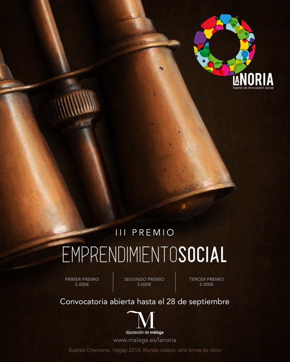 ✔️🙌¡Abierta la convocatoria para el III Premio de #EmprendimientoSocial La Noria! 

📅Presenta tu candidatura hasta el 28 de septiembre 

Bases y convocatoria 👉  bit.ly/3tp84hg

✳️Premio de carácter internacional dotado con 10.000 euros