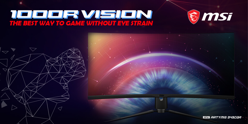Ebuyer's tweet photo. Game in WQHD at 165Hz with the 34" @MSI__UK ARTYMIS curved monitor. Designed to reduce eye strain with 1000R curved surface technology.
Buy yours today 👉 https://t.co/p6AXk3LZtI
#MSI #ARTYMIS #GamingMonitor https://t.co/ogKsutUqSk