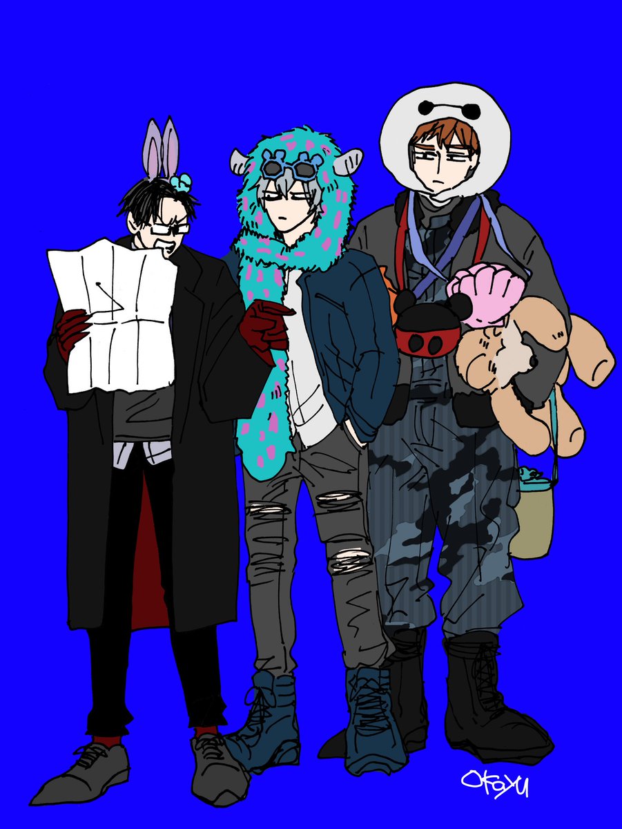 「ヒ🎤ノ🎤シ🎤マ🎤ク
ヨ🔫ハ☠️オンリー

をどうぞよろしくお願いします」|おかゆ　多忙のイラスト